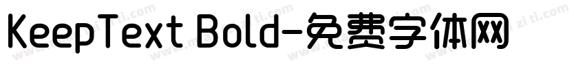 KeepText Bold字体转换